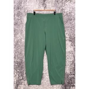 Athleta Pants 22 Womens Brooklyn Ankle Green Pull On Plus Size